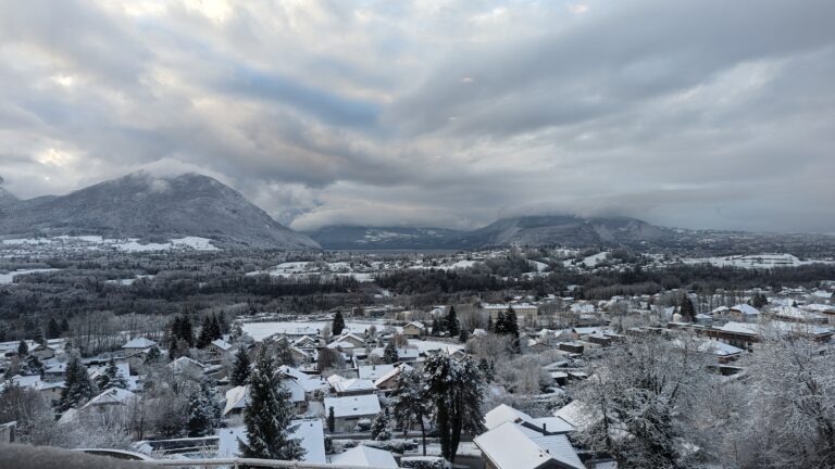 Vue clinique d'Argonay Hiver