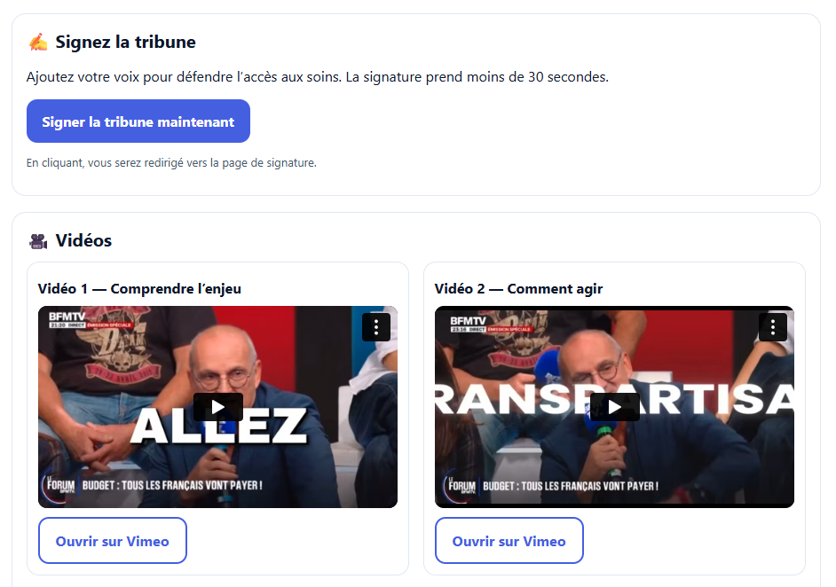 PLFSS 2026, la Santé en danger ! 6 Je soutiens ma sante